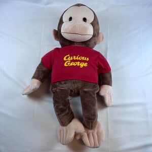 Curious George Plush Large Soft Toy 26" Original Applause Russ Berrie Excellent